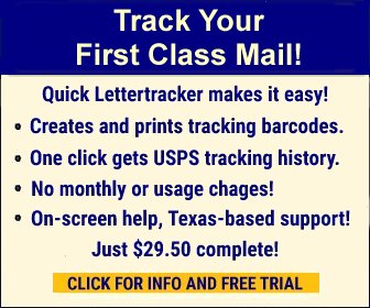 Quick Lettertrack makes First Class Mail barcoding and tracking easy