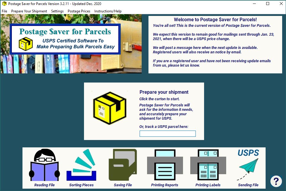 Windows 8 Postage Saver for Parcels full