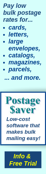 Postage Saver Low-Cost Software for Postal Bulk Mail