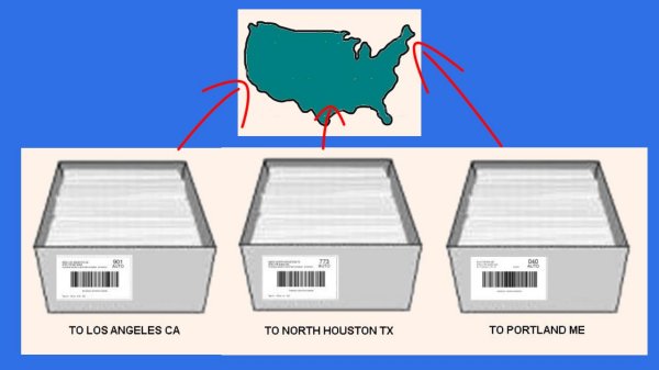 Mail trays sorted to meet USPS bulk mail requirements